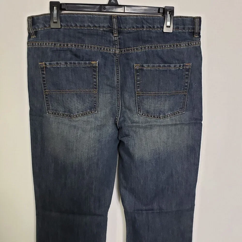 The Children's Place Boys Jeans Size 16H Husky Bootcut Denim Adjustable Waist